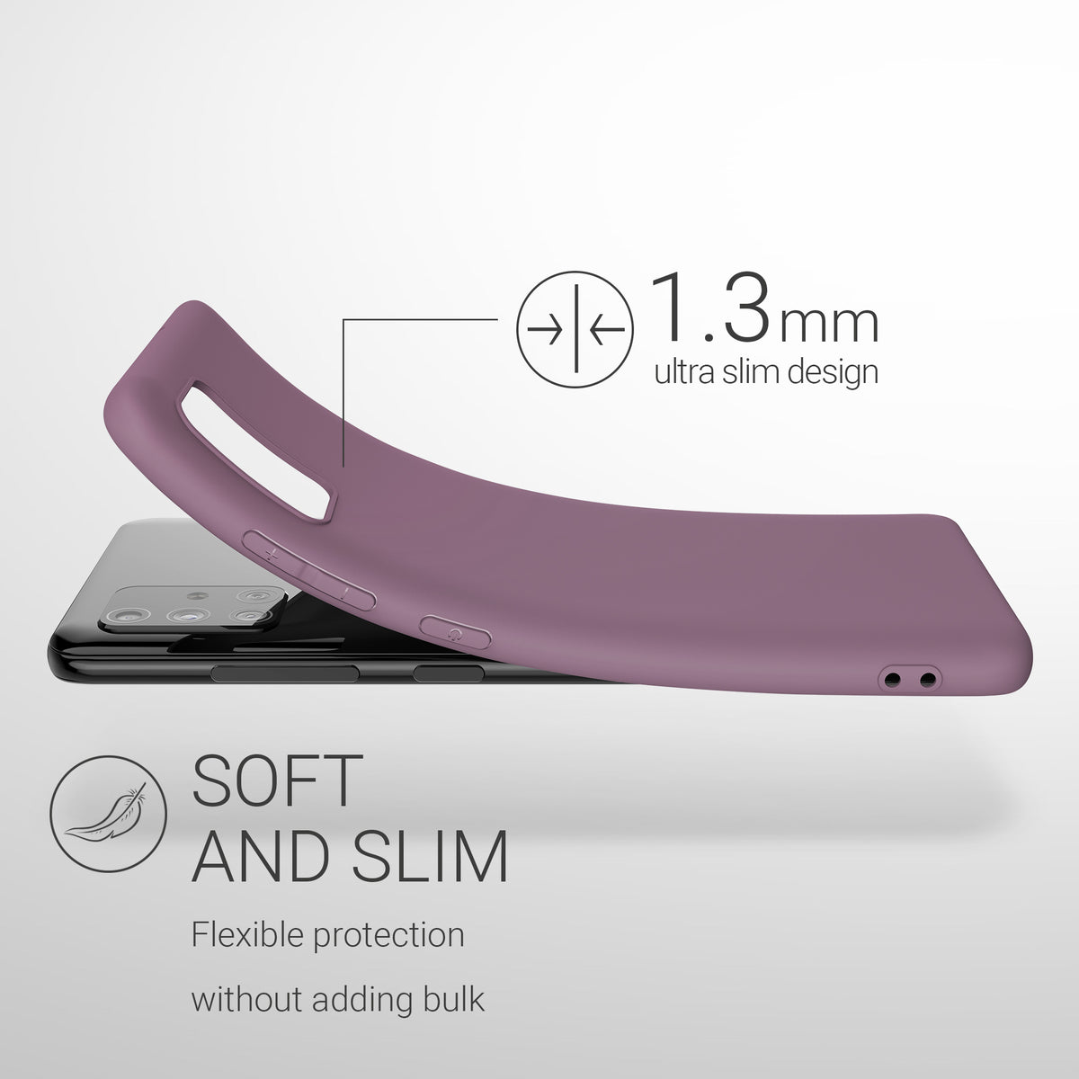 kwmobile Handyhülle für Samsung Galaxy A51 - Kabelloses Laden - Schutzhülle Cover