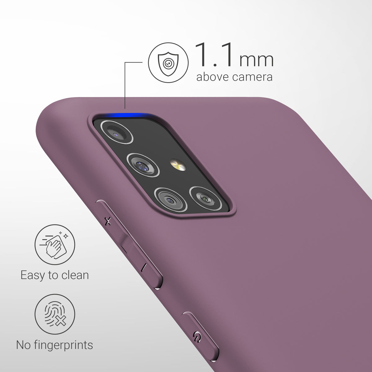 kwmobile Handyhülle für Samsung Galaxy A51 - Kabelloses Laden - Schutzhülle Cover