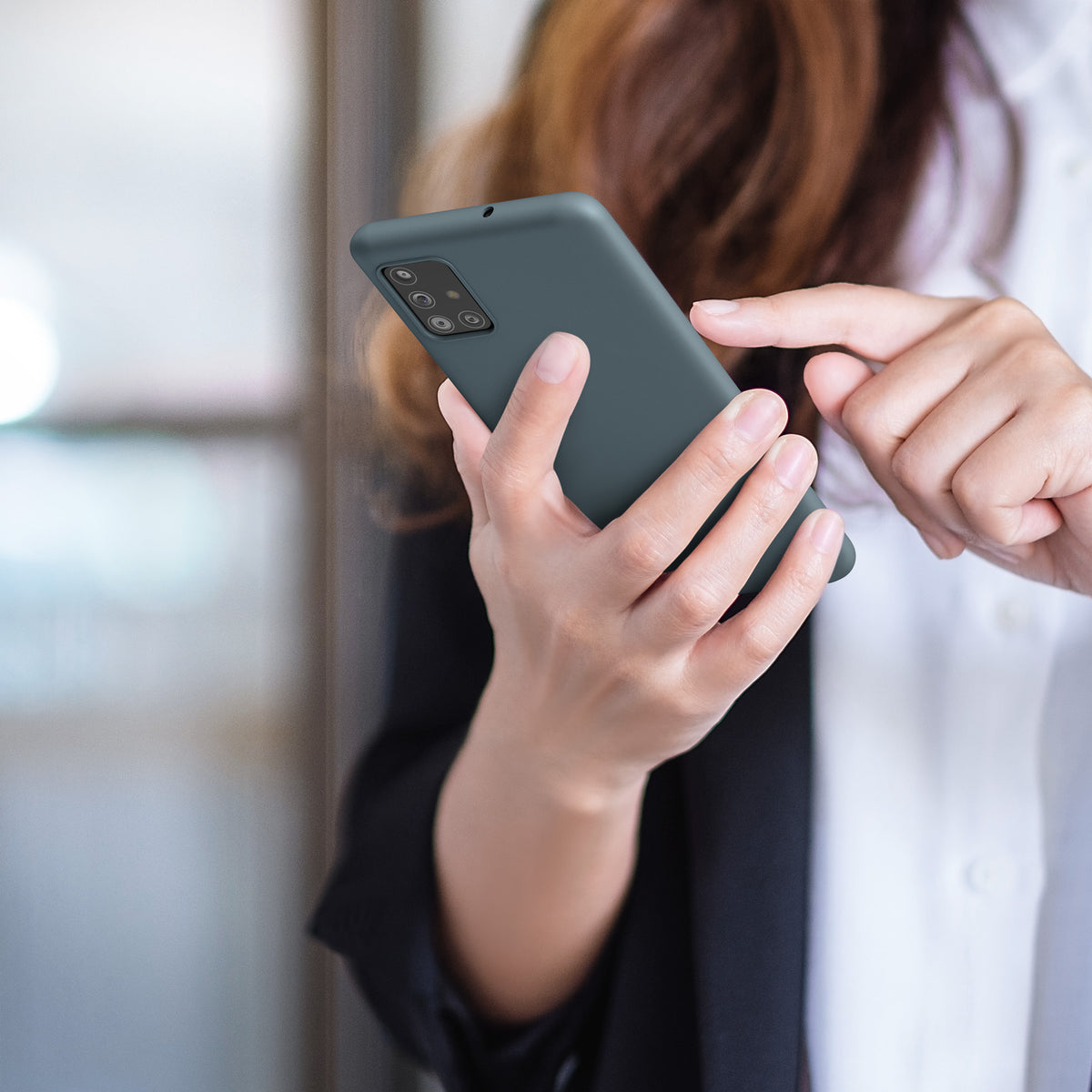 kwmobile Handyhülle für Samsung Galaxy A51 - Kabelloses Laden - Schutzhülle Cover