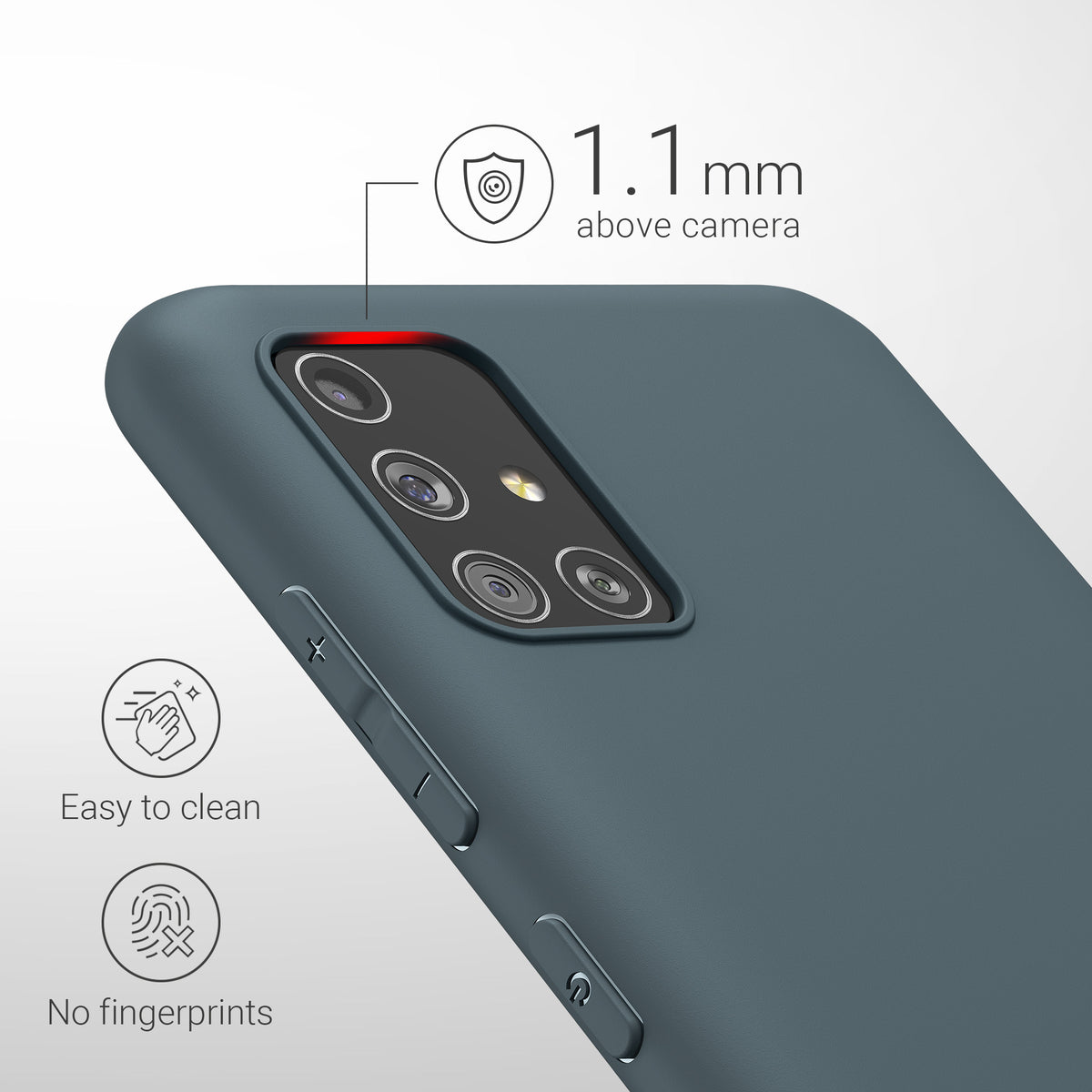 kwmobile Handyhülle für Samsung Galaxy A51 - Kabelloses Laden - Schutzhülle Cover