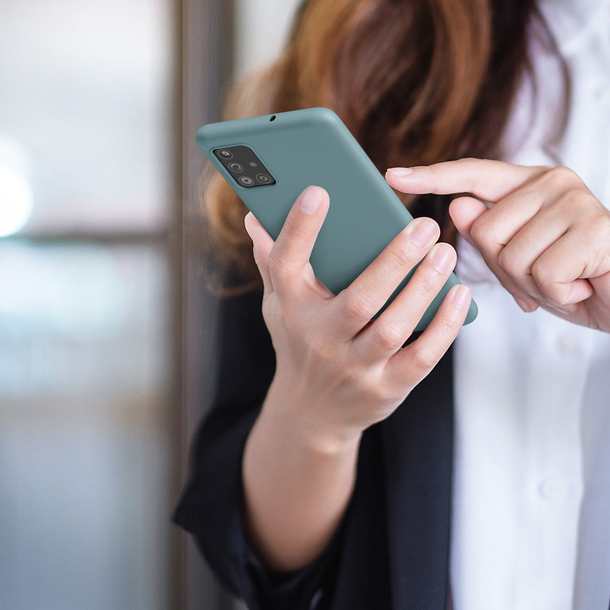 kwmobile Handyhülle für Samsung Galaxy A51 - Kabelloses Laden - Schutzhülle Cover