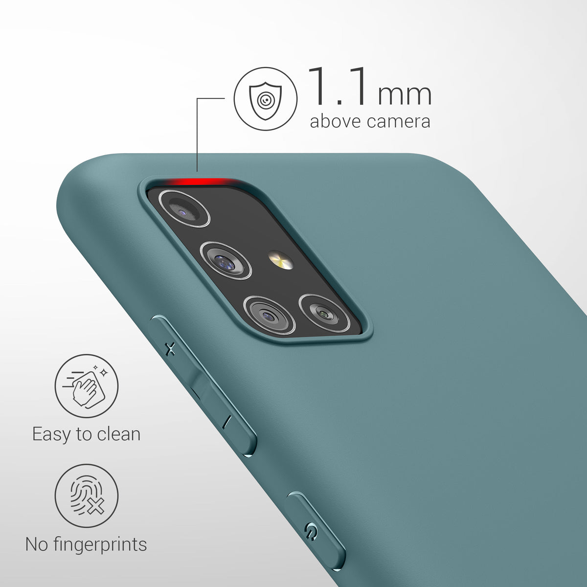 kwmobile Handyhülle für Samsung Galaxy A51 - Kabelloses Laden - Schutzhülle Cover