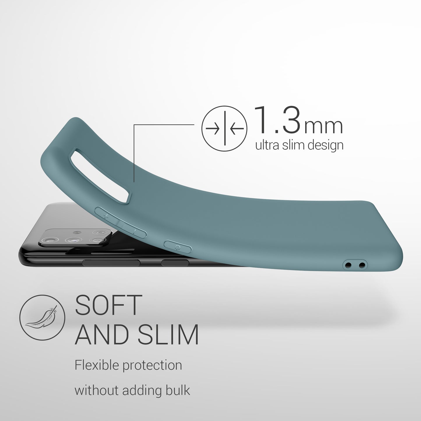 kwmobile Handyhülle für Samsung Galaxy A51 - Kabelloses Laden - Schutzhülle Cover