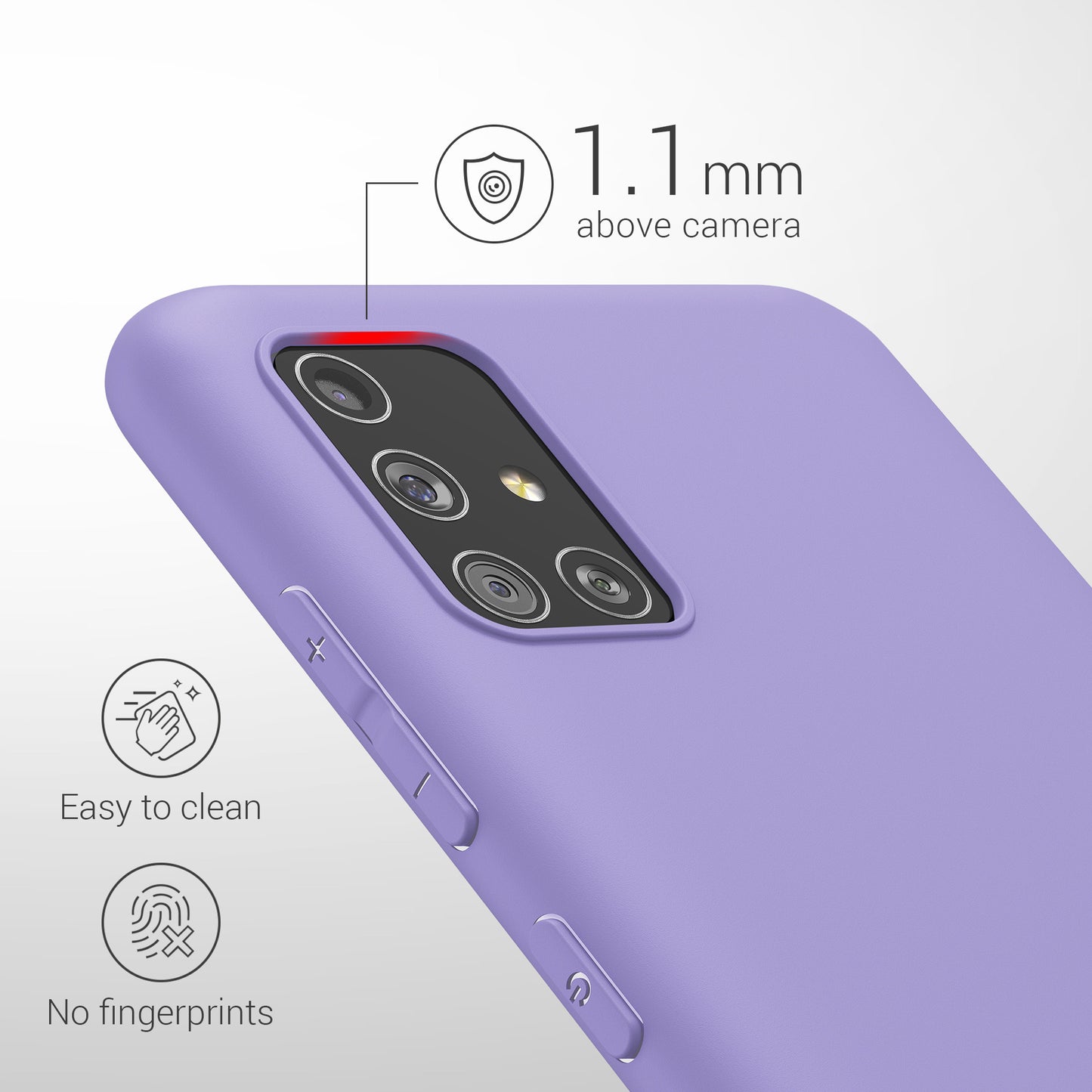 kwmobile Handyhülle für Samsung Galaxy A51 - Kabelloses Laden - Schutzhülle Cover