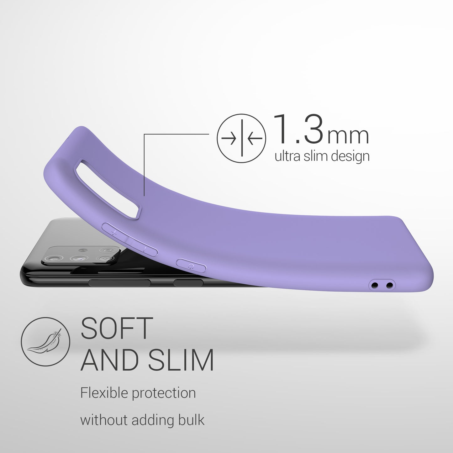 kwmobile Handyhülle für Samsung Galaxy A51 - Kabelloses Laden - Schutzhülle Cover