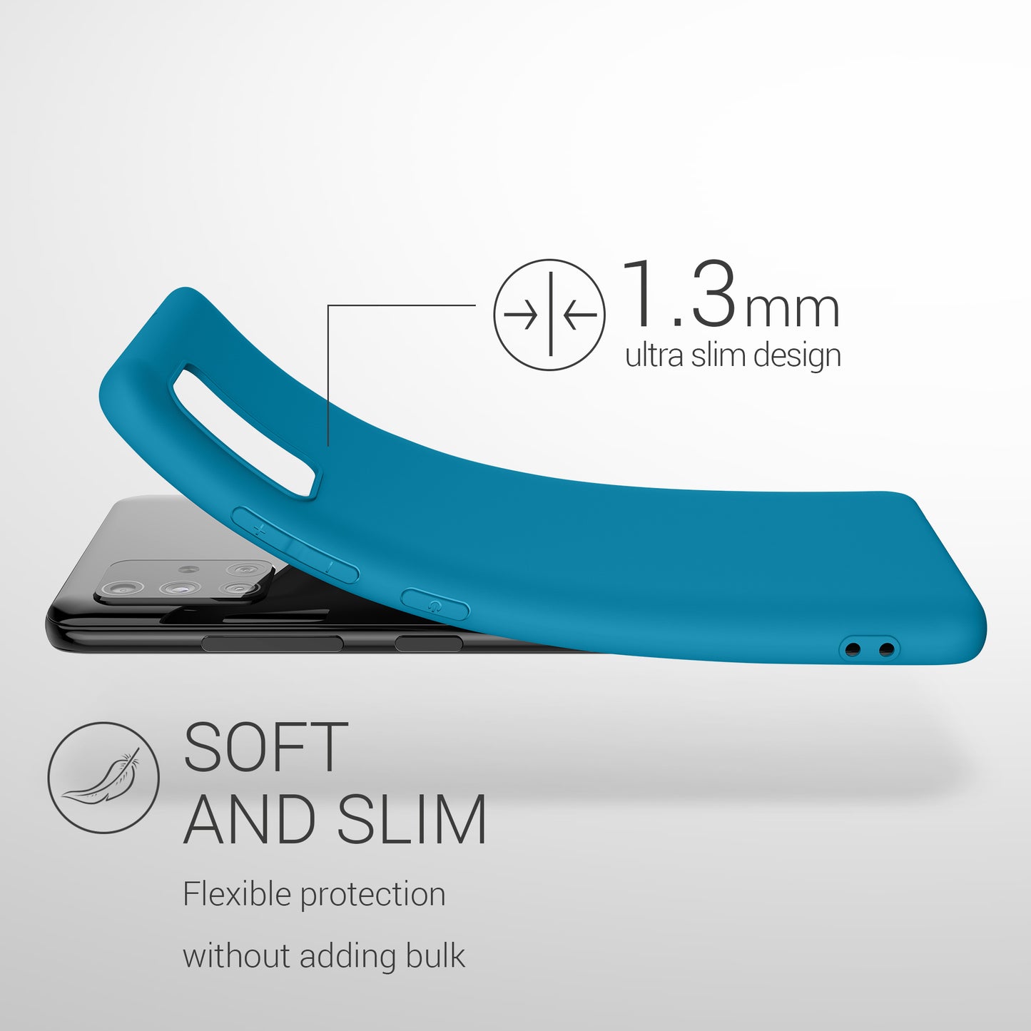kwmobile Handyhülle für Samsung Galaxy A51 - Kabelloses Laden - Schutzhülle Cover