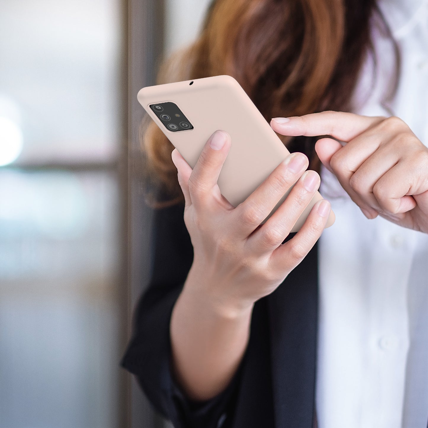 kwmobile Handyhülle für Samsung Galaxy A51 - Kabelloses Laden - Schutzhülle Cover