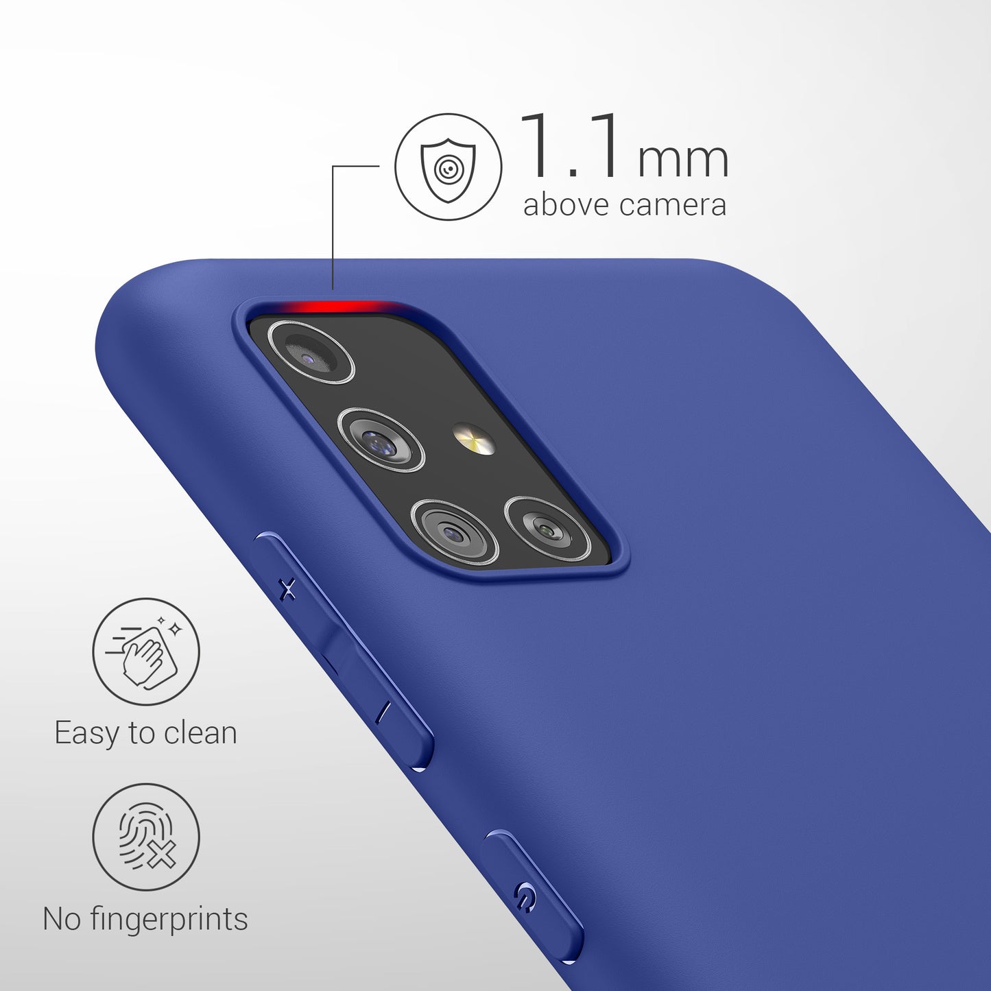 kwmobile Handyhülle für Samsung Galaxy A51 - Kabelloses Laden - Schutzhülle Cover