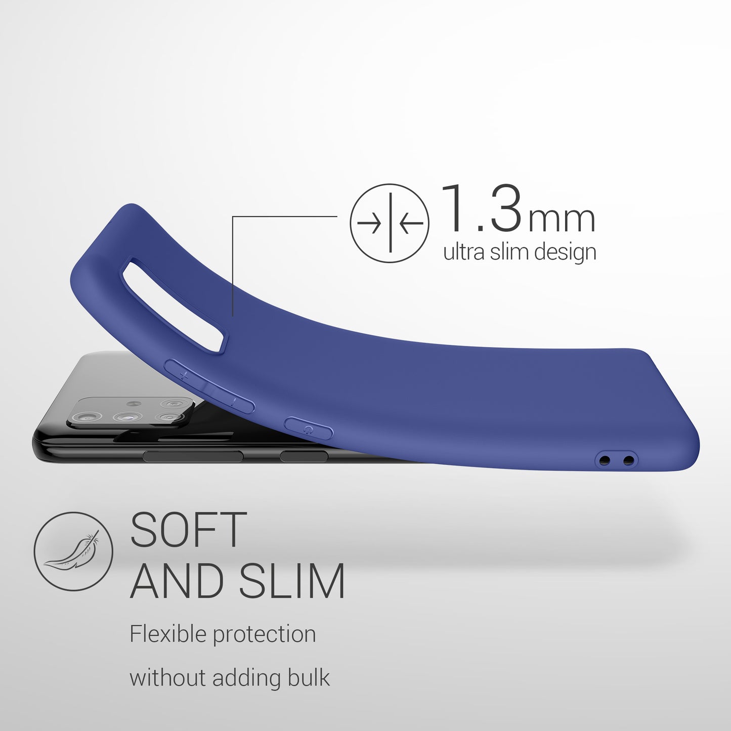 kwmobile Handyhülle für Samsung Galaxy A51 - Kabelloses Laden - Schutzhülle Cover