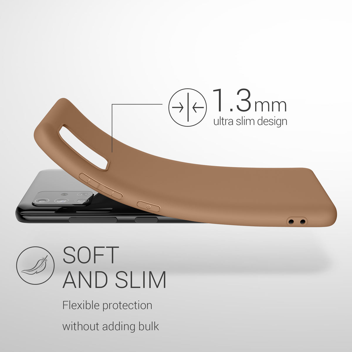 kwmobile Handyhülle für Samsung Galaxy A51 - Kabelloses Laden - Schutzhülle Cover