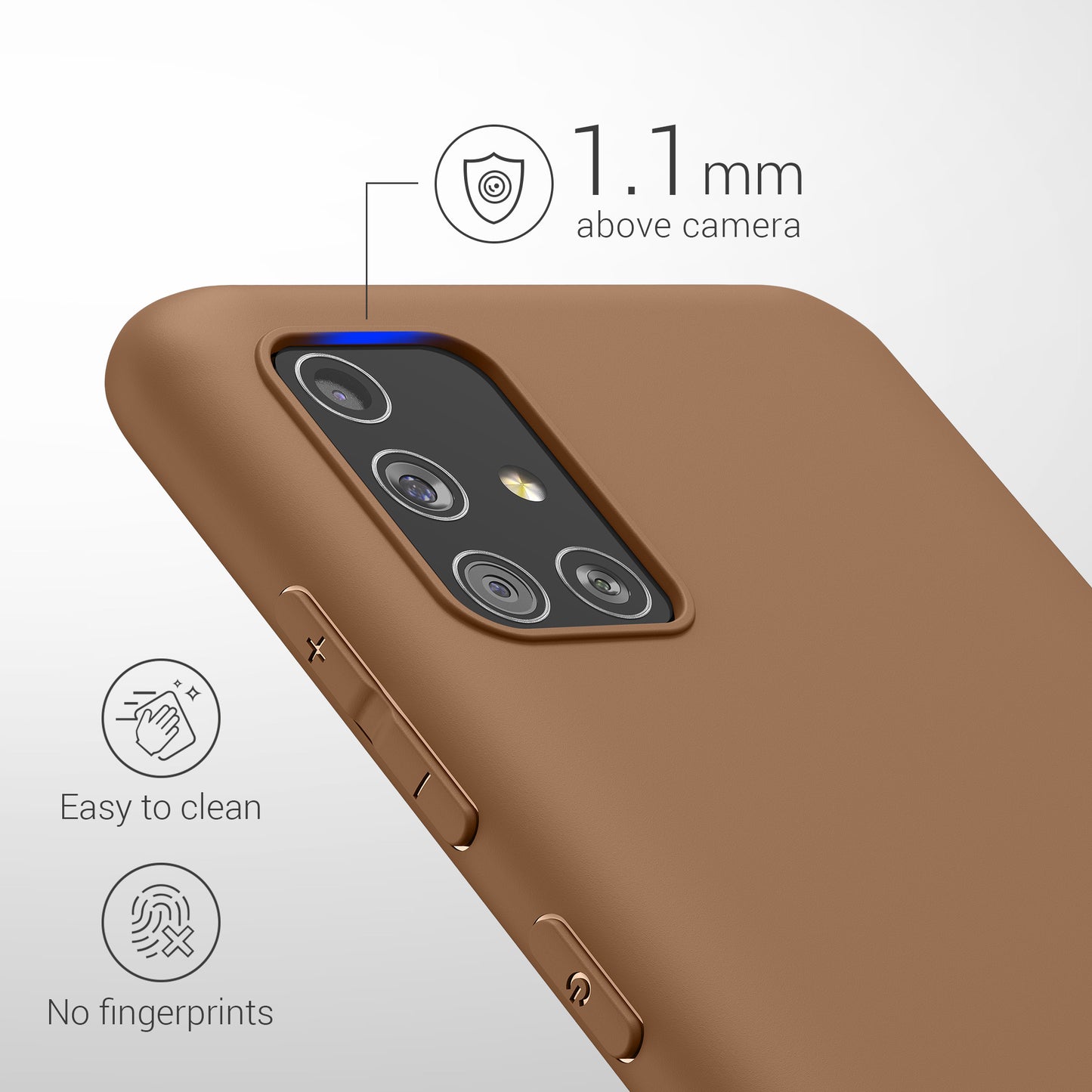kwmobile Handyhülle für Samsung Galaxy A51 - Kabelloses Laden - Schutzhülle Cover