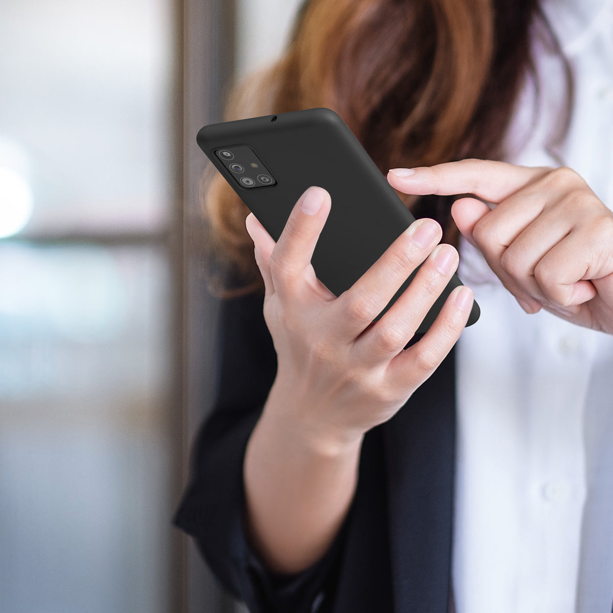 kwmobile Handyhülle für Samsung Galaxy A51 - Kabelloses Laden - Schutzhülle Cover