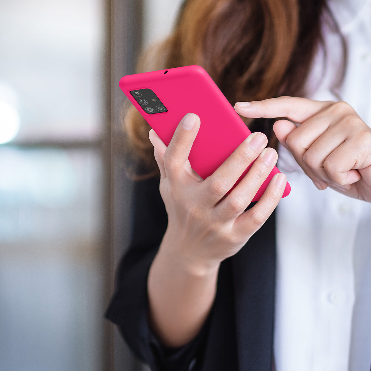 kwmobile Handyhülle für Samsung Galaxy A51 - Kabelloses Laden - Schutzhülle Cover