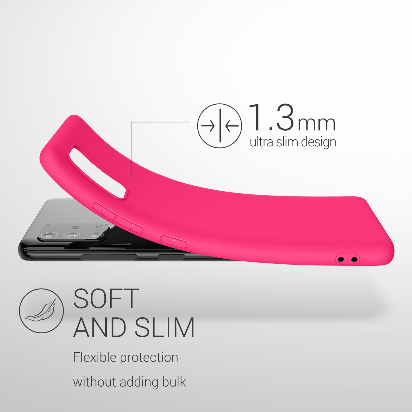 kwmobile Handyhülle für Samsung Galaxy A51 - Kabelloses Laden - Schutzhülle Cover