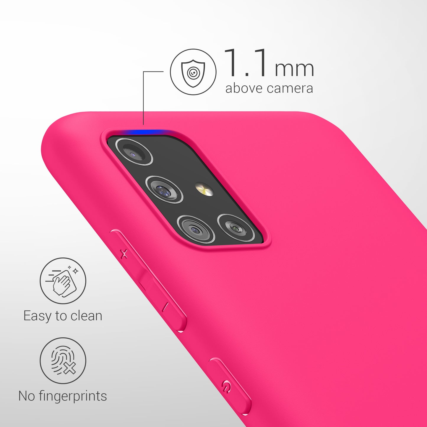 kwmobile Handyhülle für Samsung Galaxy A51 - Kabelloses Laden - Schutzhülle Cover