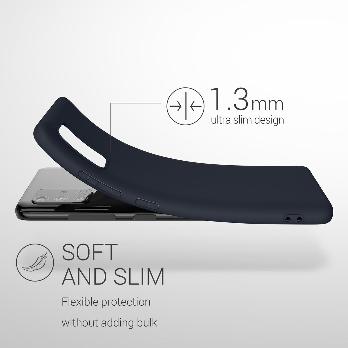 kwmobile Handyhülle für Samsung Galaxy A51 - Kabelloses Laden - Schutzhülle Cover