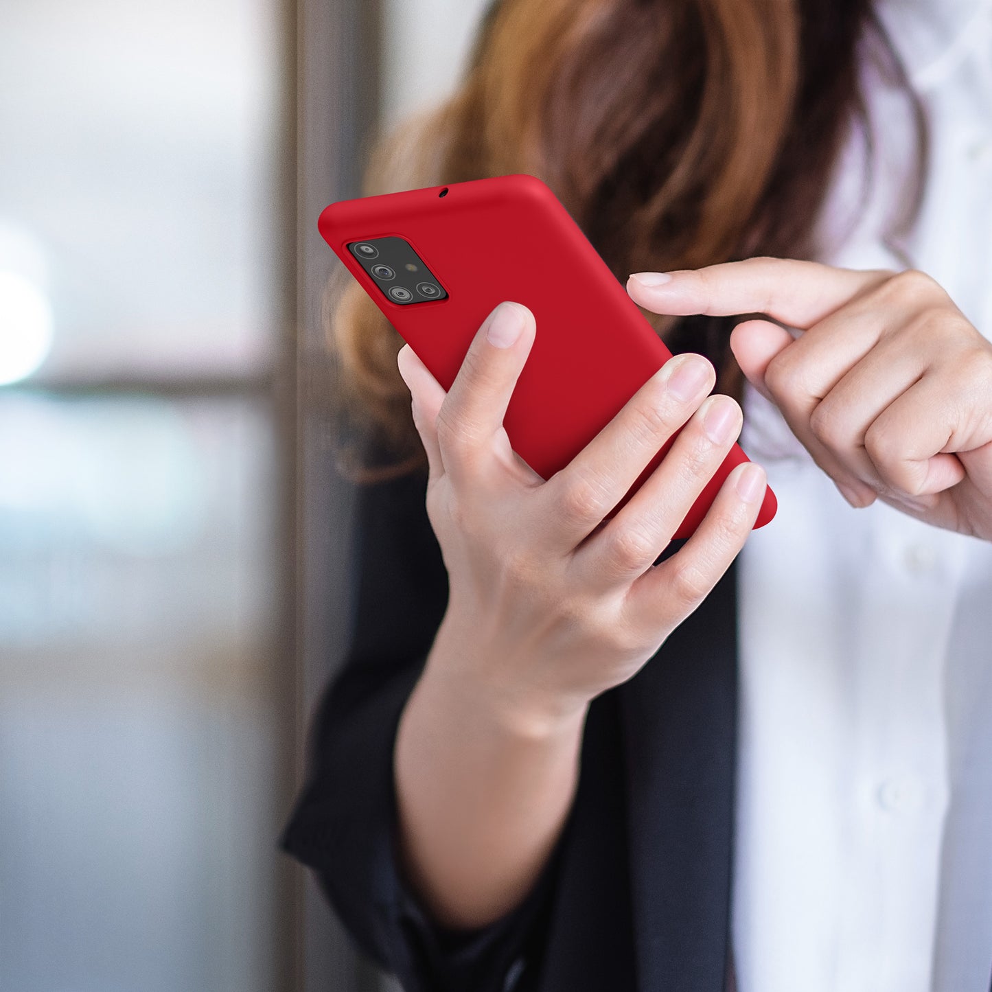 kwmobile Handyhülle für Samsung Galaxy A51 - Kabelloses Laden - Schutzhülle Cover