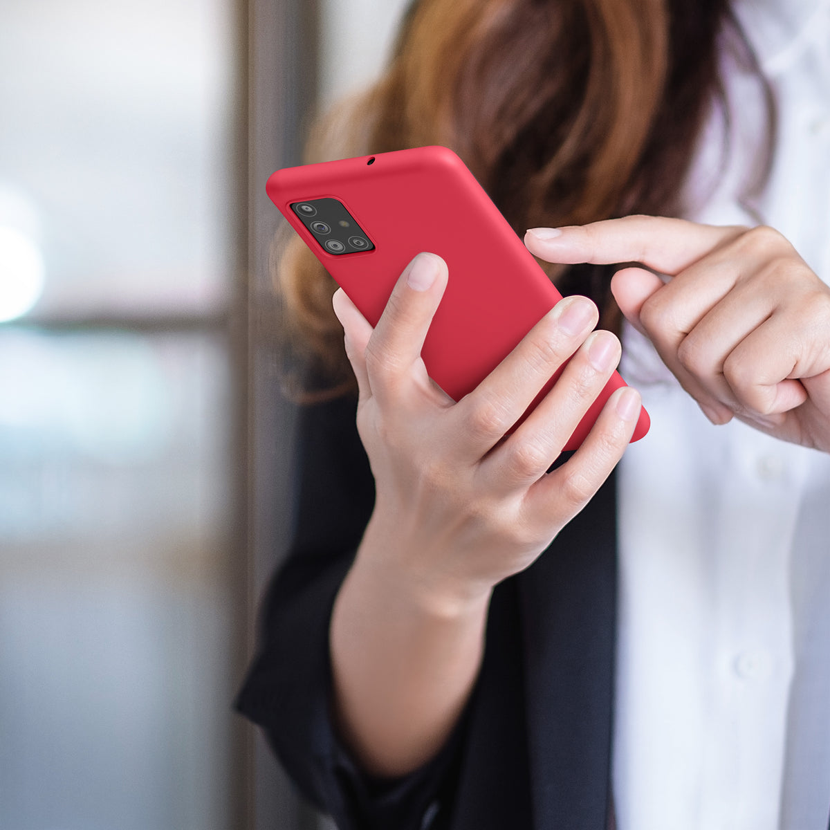 kwmobile Handyhülle für Samsung Galaxy A51 - Kabelloses Laden - Schutzhülle Cover