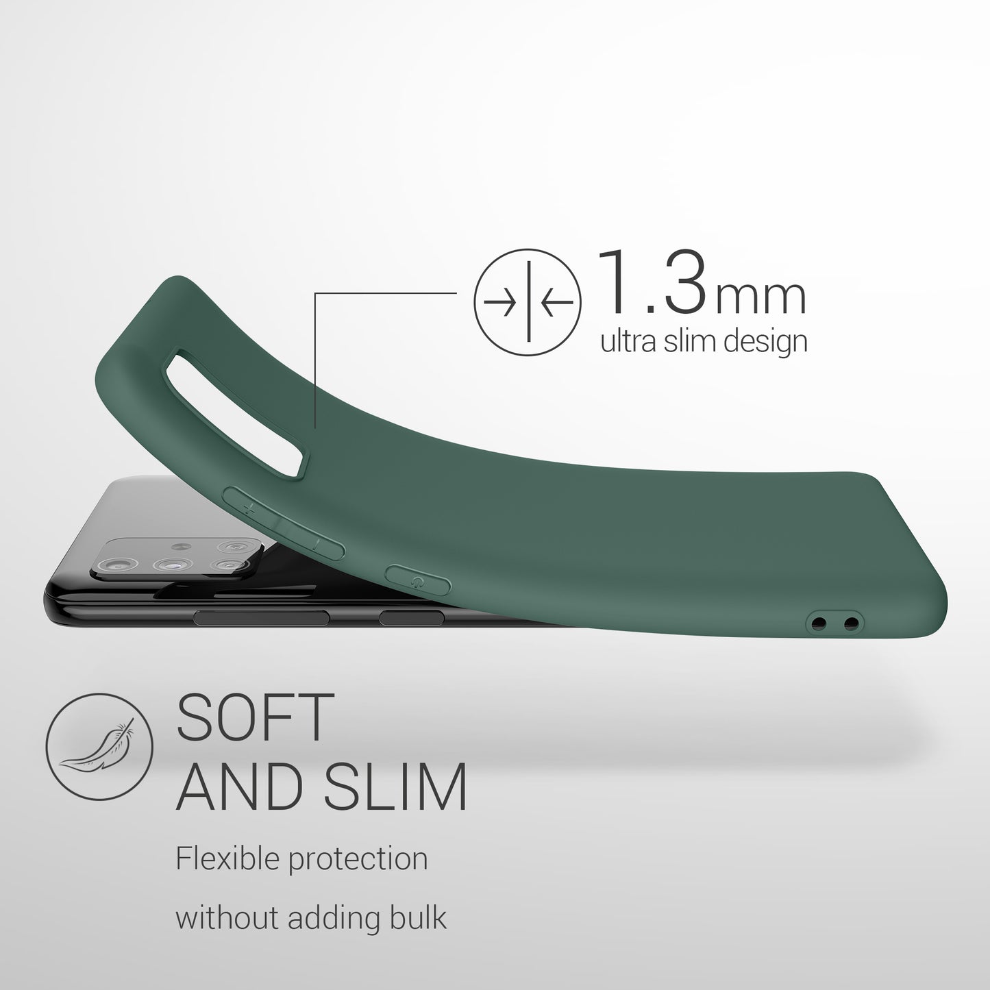 kwmobile Handyhülle für Samsung Galaxy A51 - Kabelloses Laden - Schutzhülle Cover
