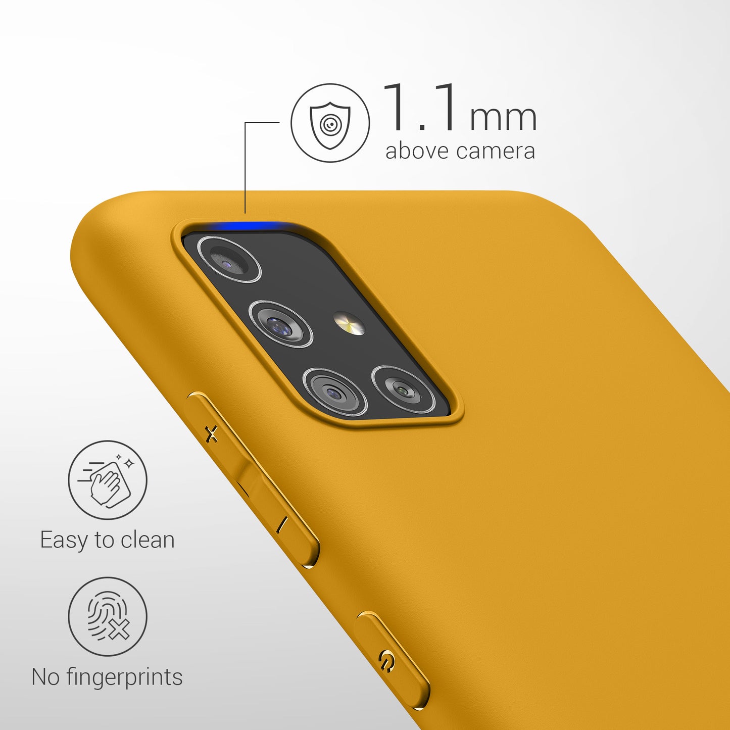 kwmobile Handyhülle für Samsung Galaxy A51 - Kabelloses Laden - Schutzhülle Cover