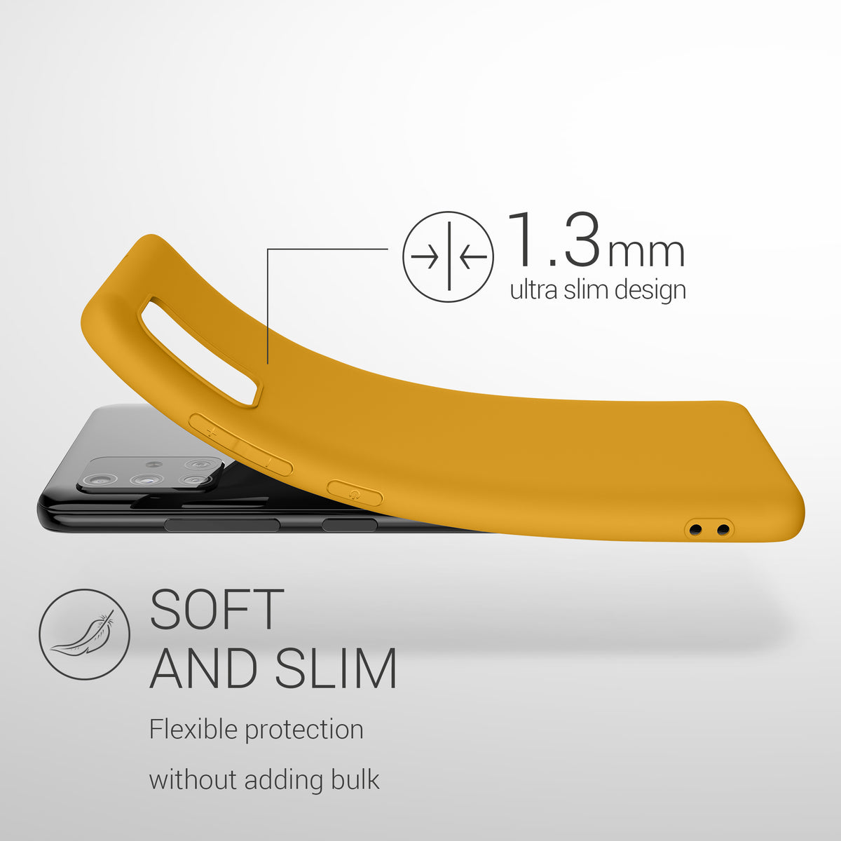 kwmobile Handyhülle für Samsung Galaxy A51 - Kabelloses Laden - Schutzhülle Cover