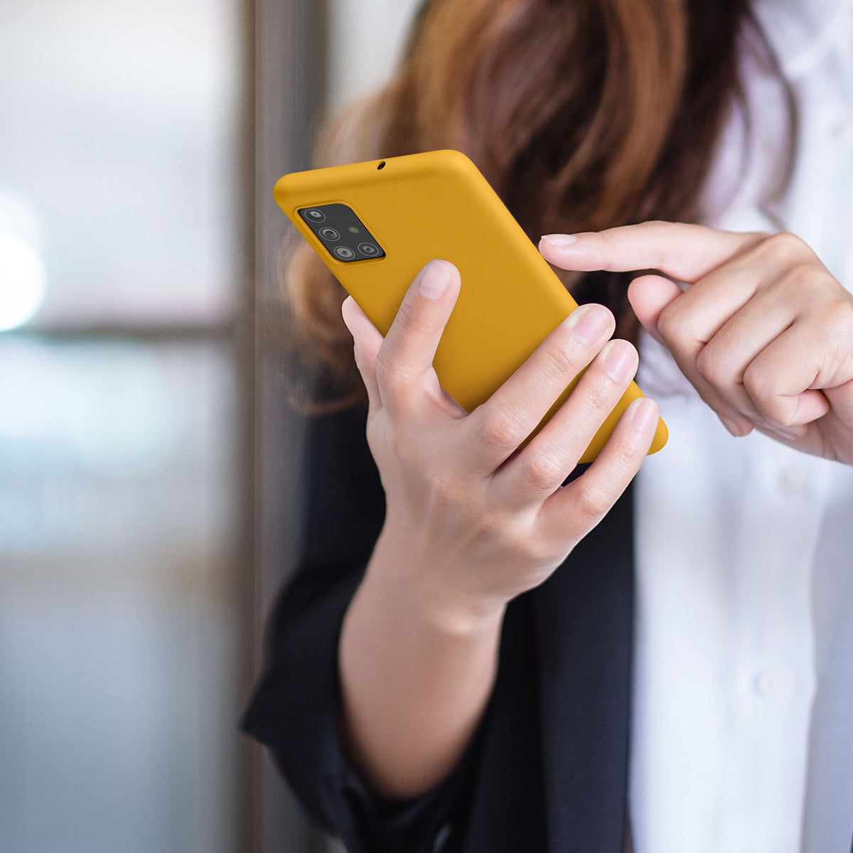 kwmobile Handyhülle für Samsung Galaxy A51 - Kabelloses Laden - Schutzhülle Cover