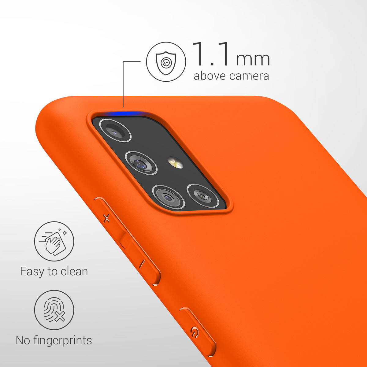 kwmobile Handyhülle für Samsung Galaxy A51 - Kabelloses Laden - Schutzhülle Cover