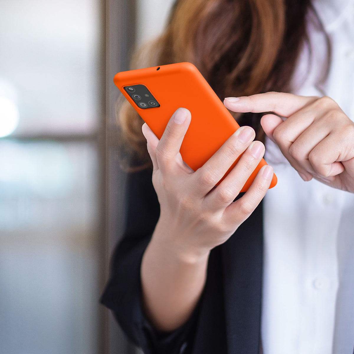 kwmobile Handyhülle für Samsung Galaxy A51 - Kabelloses Laden - Schutzhülle Cover