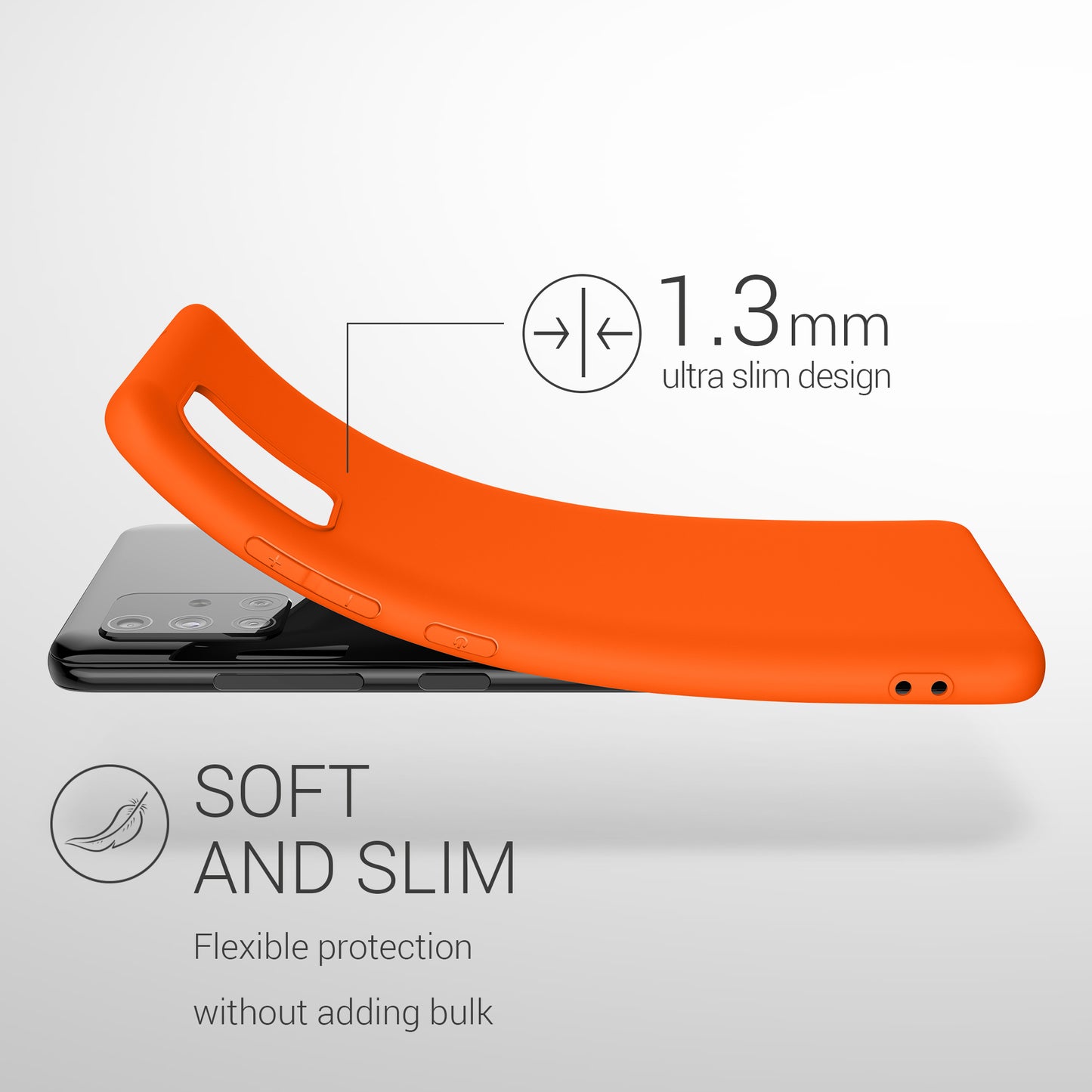 kwmobile Handyhülle für Samsung Galaxy A51 - Kabelloses Laden - Schutzhülle Cover