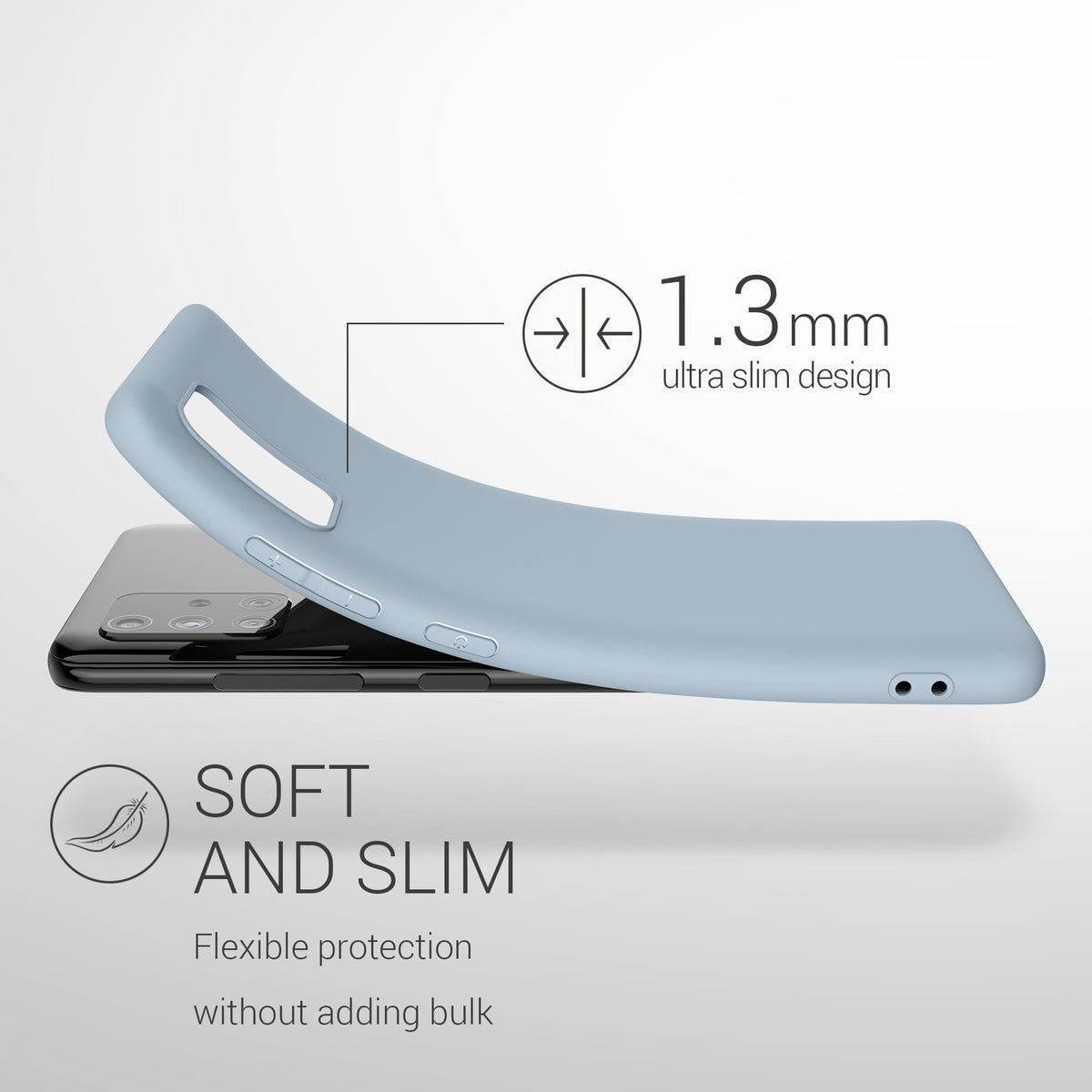 kwmobile Handyhülle für Samsung Galaxy A51 - Kabelloses Laden - Schutzhülle Cover