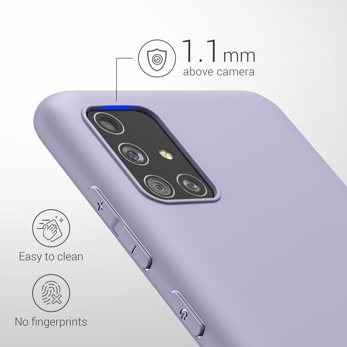 kwmobile Handyhülle für Samsung Galaxy A51 - Kabelloses Laden - Schutzhülle Cover