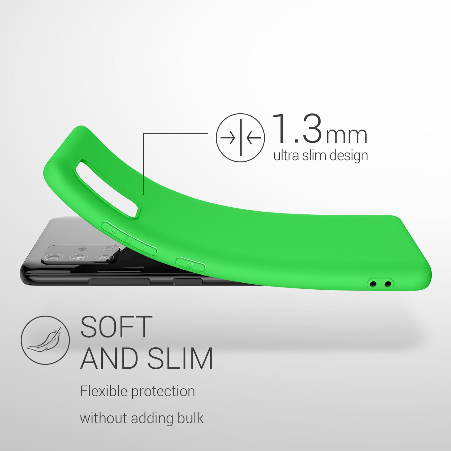 kwmobile Handyhülle für Samsung Galaxy A51 - Kabelloses Laden - Schutzhülle Cover