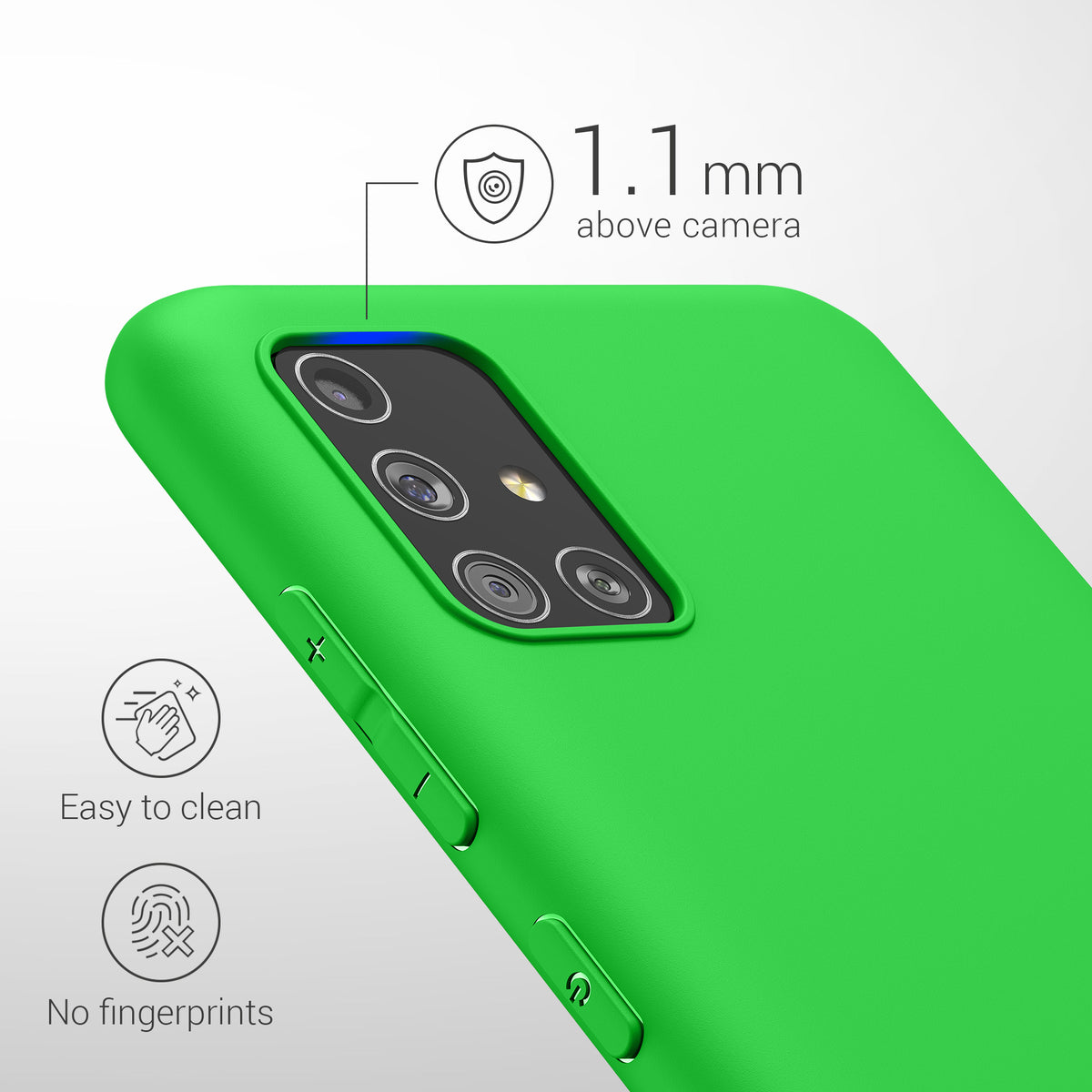 kwmobile Handyhülle für Samsung Galaxy A51 - Kabelloses Laden - Schutzhülle Cover