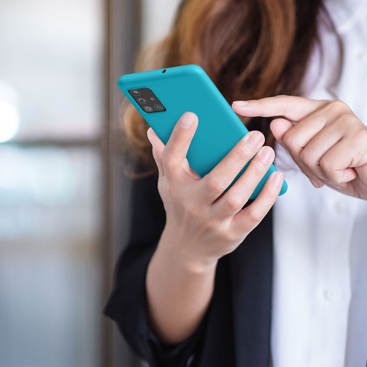 kwmobile Handyhülle für Samsung Galaxy A51 - Kabelloses Laden - Schutzhülle Cover