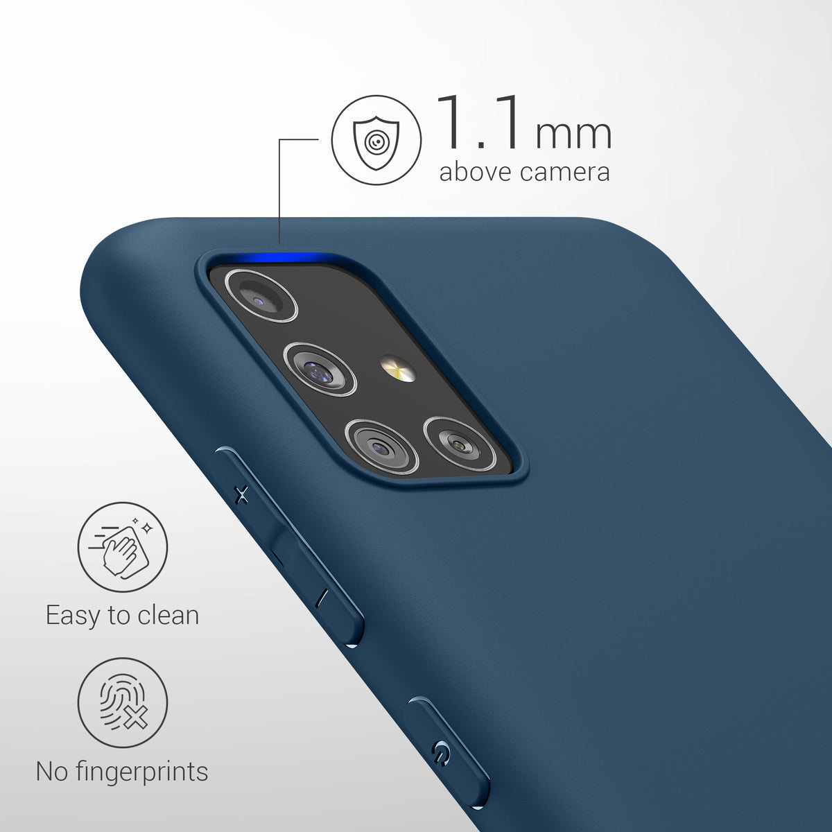kwmobile Handyhülle für Samsung Galaxy A51 - Kabelloses Laden - Schutzhülle Cover