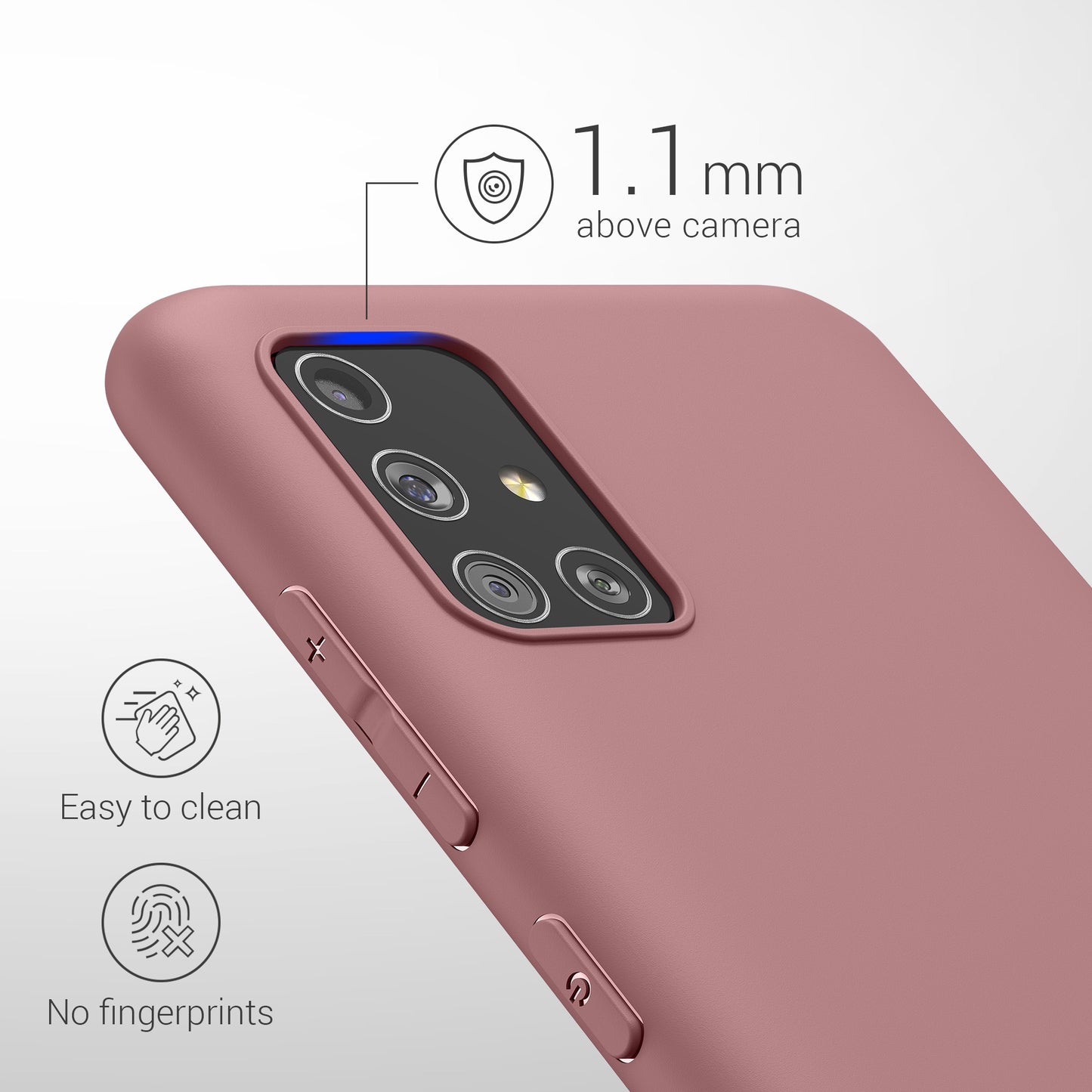 kwmobile Handyhülle für Samsung Galaxy A51 - Kabelloses Laden - Schutzhülle Cover