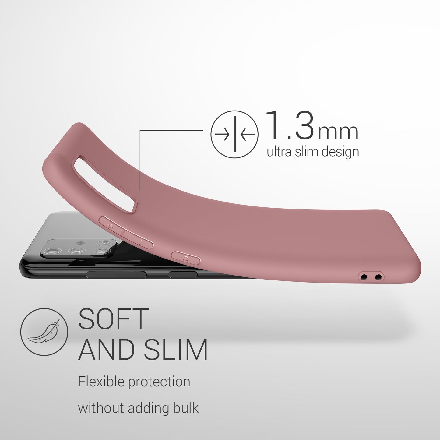 kwmobile Handyhülle für Samsung Galaxy A51 - Kabelloses Laden - Schutzhülle Cover