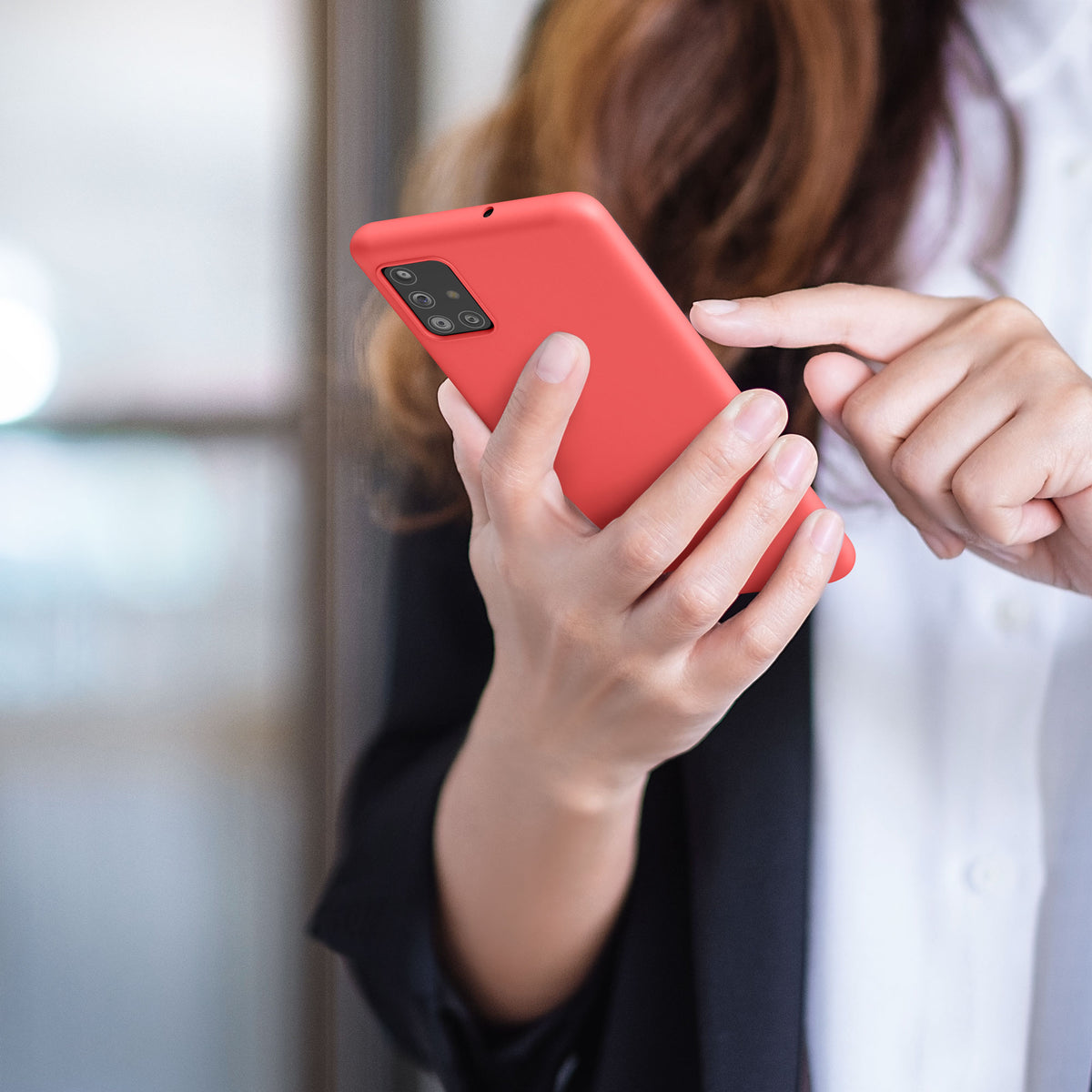 kwmobile Handyhülle für Samsung Galaxy A51 - Kabelloses Laden - Schutzhülle Cover