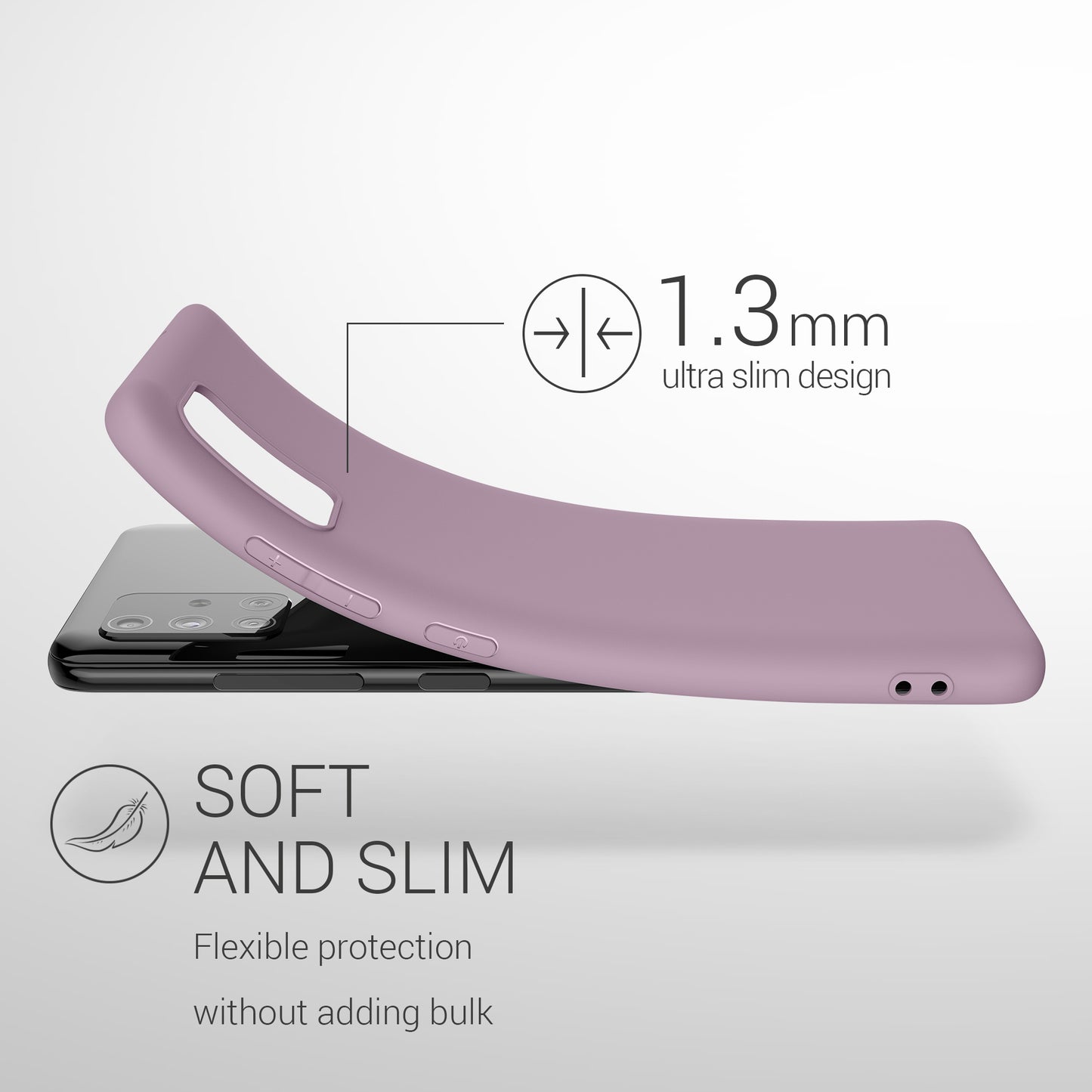 kwmobile Handyhülle für Samsung Galaxy A51 - Kabelloses Laden - Schutzhülle Cover
