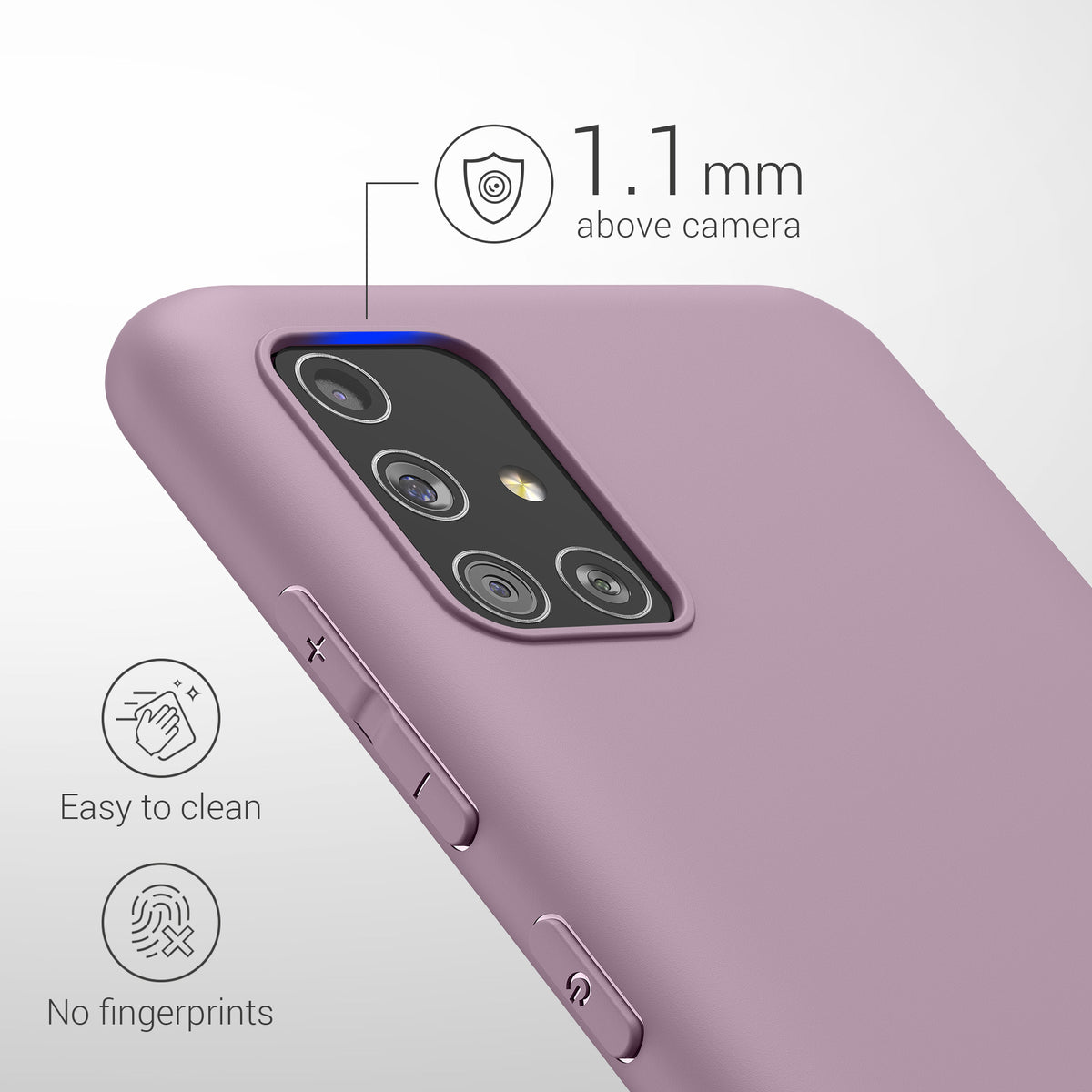 kwmobile Handyhülle für Samsung Galaxy A51 - Kabelloses Laden - Schutzhülle Cover