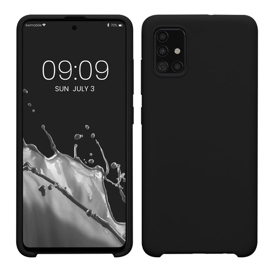 kwmobile Handyhülle für Samsung Galaxy A51 Hülle - Case Silikon - Kabelloses Laden - Schutzhülle Cover