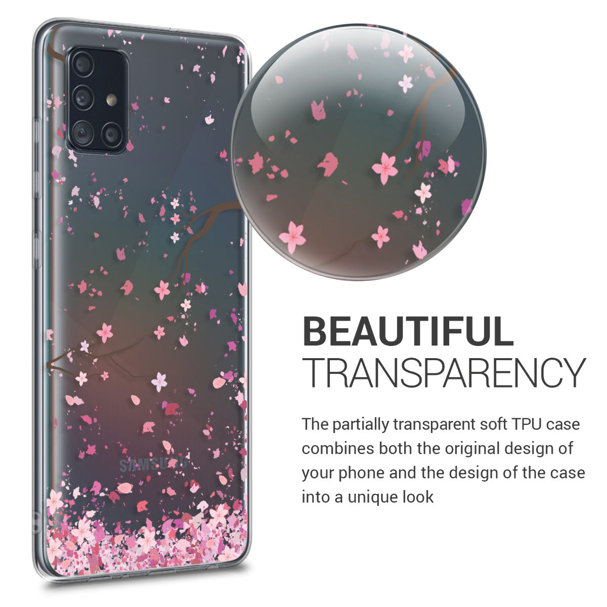 Samsung Galaxy A51 transparente Silikon Handyhülle