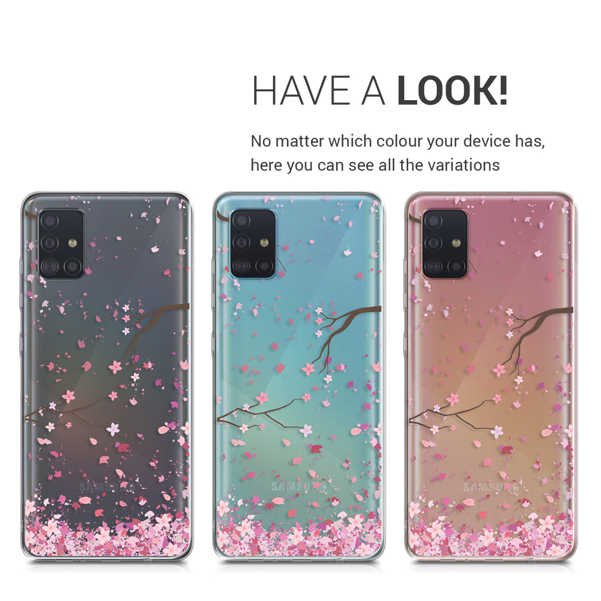 Samsung Galaxy A51 transparente Silikon Handyhülle
