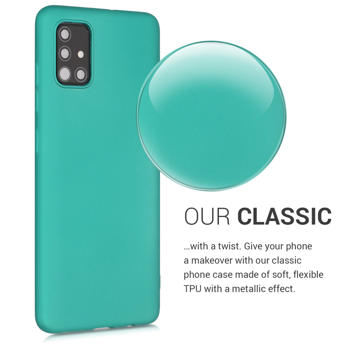 kwmobile Handyhülle für Samsung Galaxy A51 Hülle - Silikon Case - Schutzhülle Cover