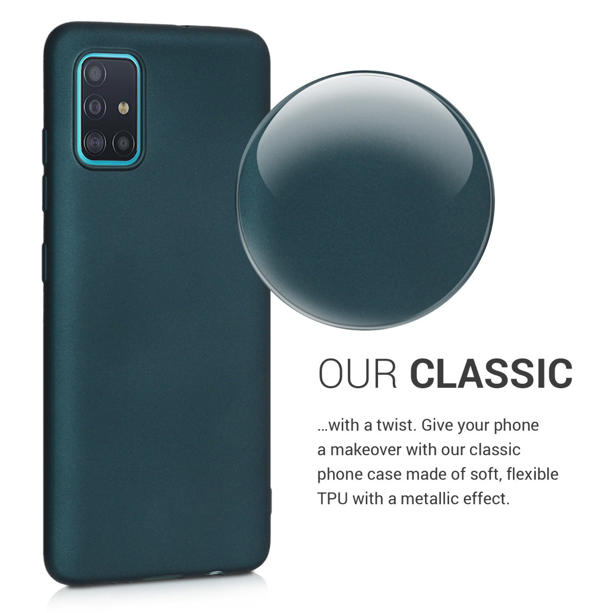 kwmobile Handyhülle für Samsung Galaxy A51 Hülle - Silikon Case - Schutzhülle Cover