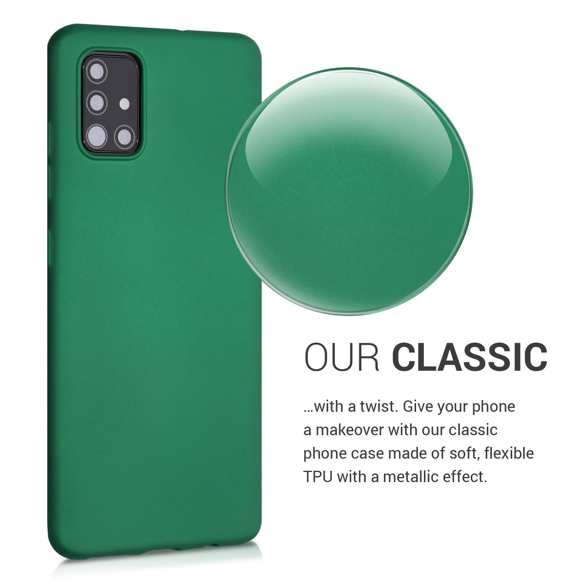 kwmobile Handyhülle für Samsung Galaxy A51 Hülle - Silikon Case - Schutzhülle Cover
