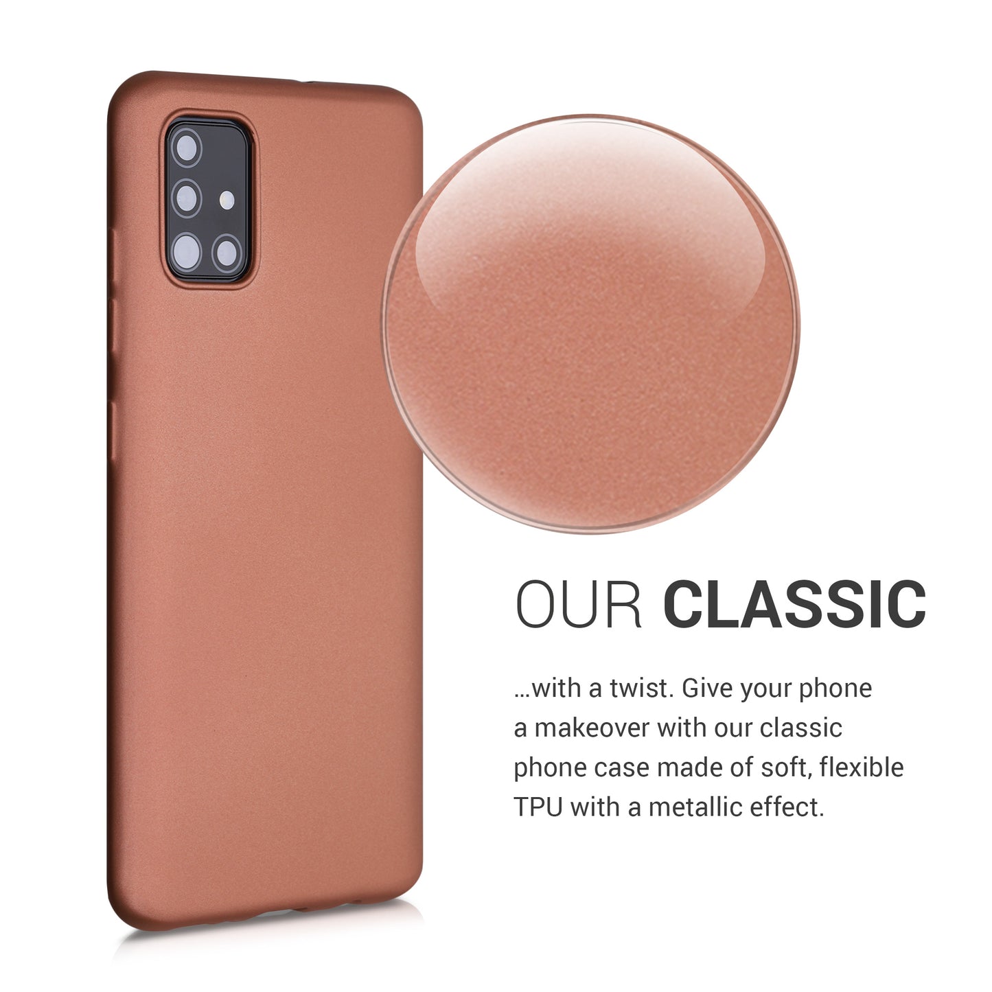 kwmobile Handyhülle für Samsung Galaxy A51 Hülle - Silikon Case - Schutzhülle Cover