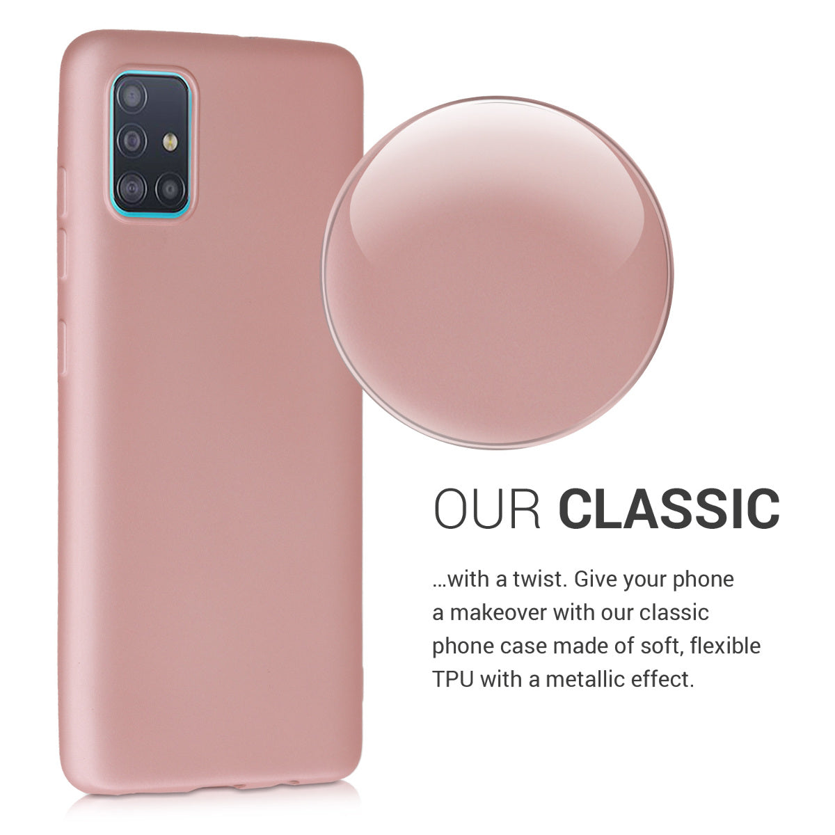 kwmobile Handyhülle für Samsung Galaxy A51 Hülle - Silikon Case - Schutzhülle Cover