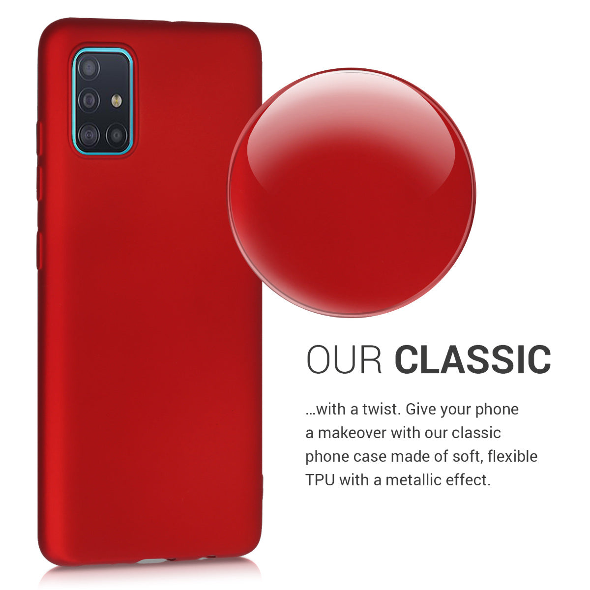kwmobile Handyhülle für Samsung Galaxy A51 Hülle - Silikon Case - Schutzhülle Cover