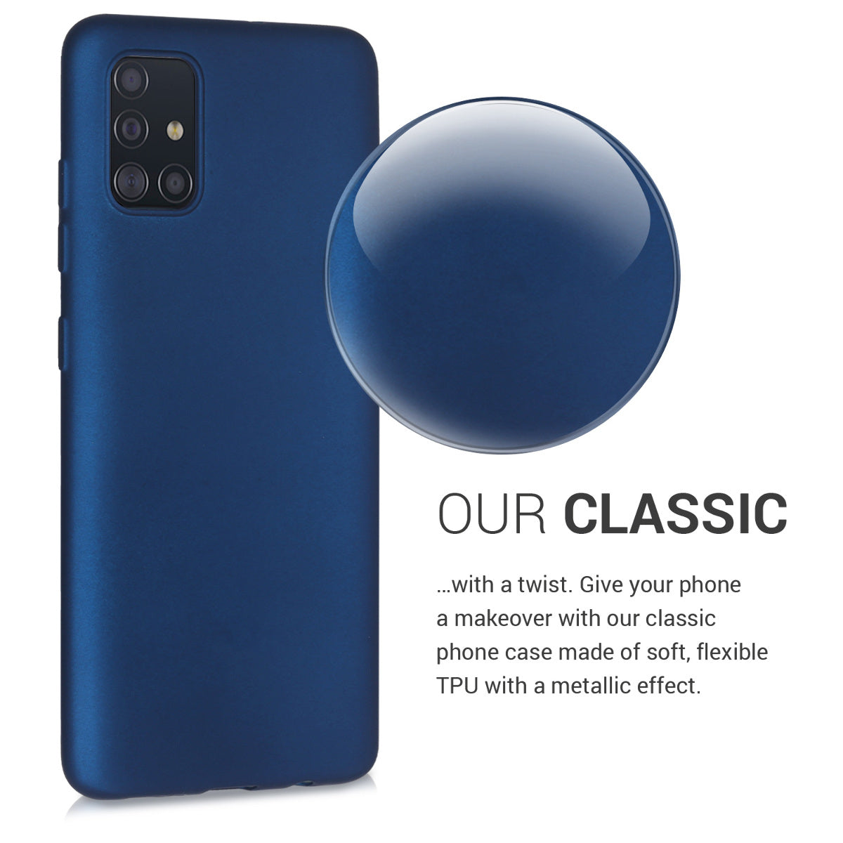 kwmobile Handyhülle für Samsung Galaxy A51 Hülle - Silikon Case - Schutzhülle Cover